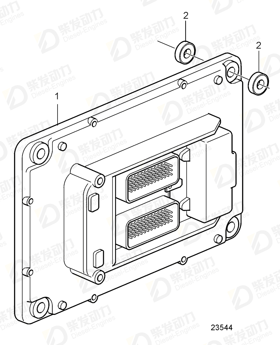 VOLVO Control unit 60100001 Drawing VOLVO Control unit 60100001 Drawing